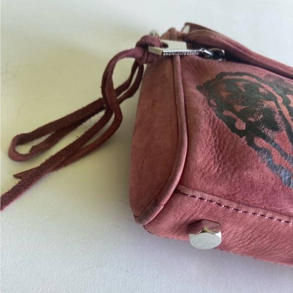 Rebecca Minkoff Dust Pink Genuine Leather Crossbody Shoulder Bag - Picture 9 of 14